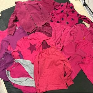 Primary Lot of Pink Clothes Kids Size 6-7 (15 items)